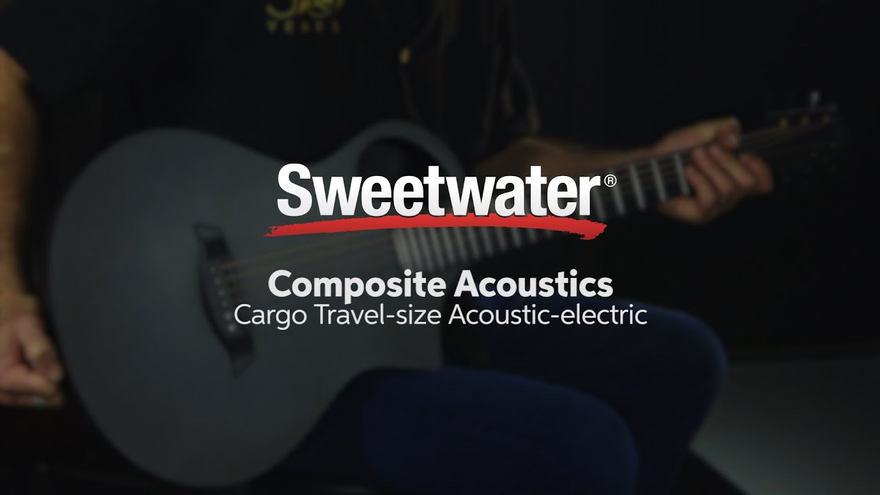 Composite Acoustics Cargo Travel-size Acoustic-electric Guitar Demo