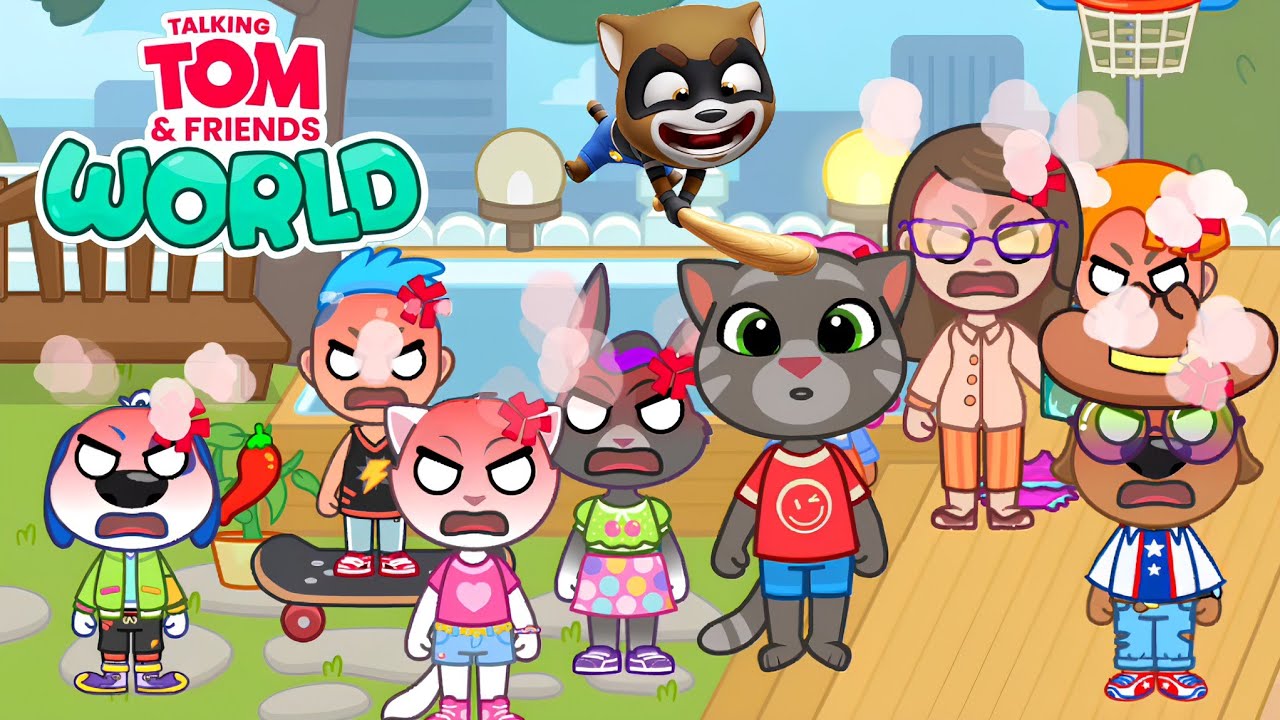My Talking Tom Friends world new update in Everyone hates Tom Gameplay Android ios