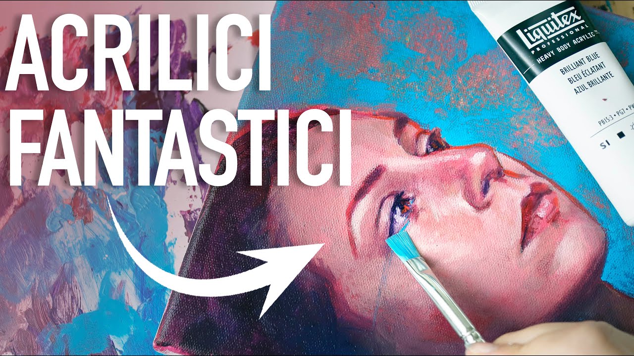 HO CAMBIATO IDEA... 🤯  Come Dipingere un Ritratto con Acrilici Heavy Body Liquitex Tutorial pittura