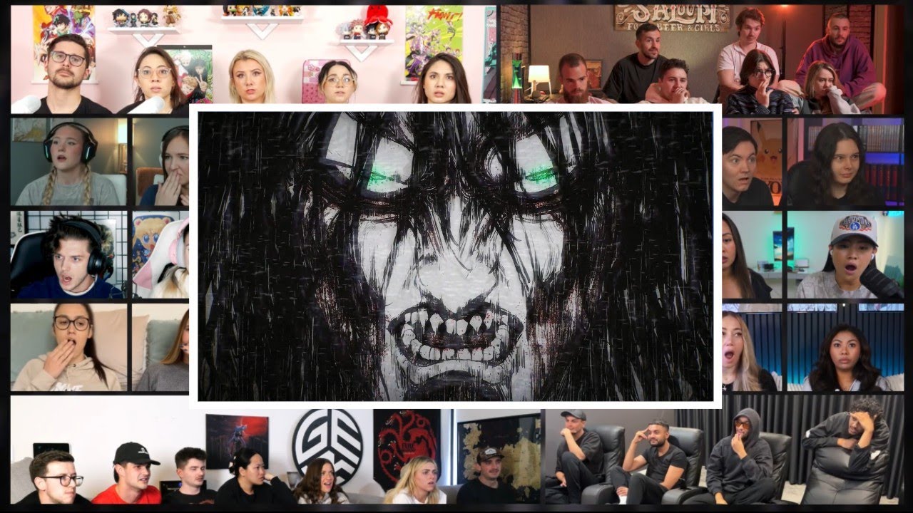 Attack on Titan Season 4 episode 21 Mega Reaction Mashup  | 進撃の巨人  | Shingeki no Kyojin