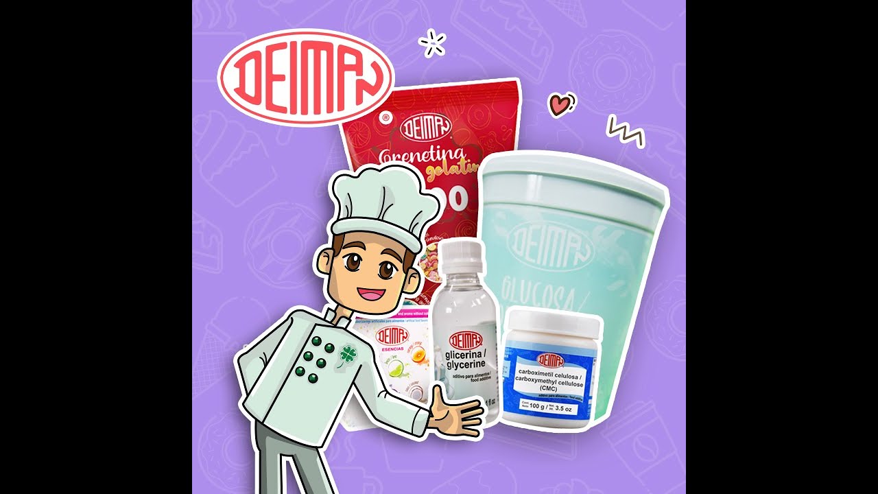 CMC, Grenetina, Glucosa, Glicerina y Esencias DEIMAN