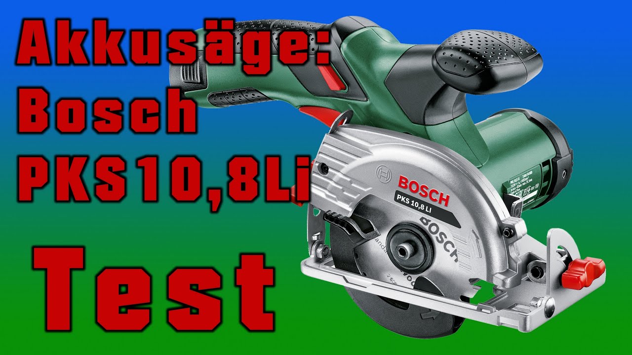 Test der Akku-Handkreissäge Bosch PKS10,8LI Review