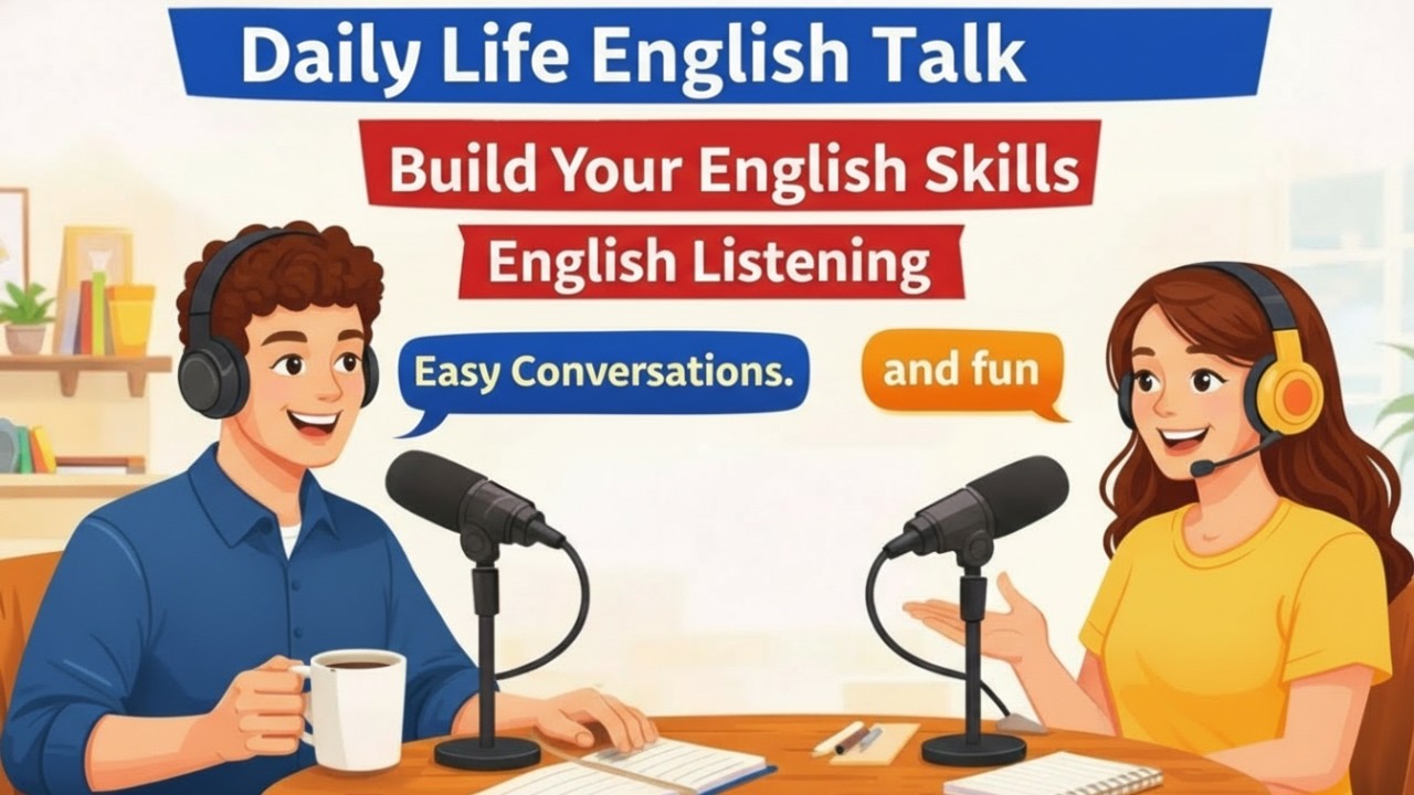 Daily Life English Talk  A1 Listening Practice  Easy Beginner Conversation