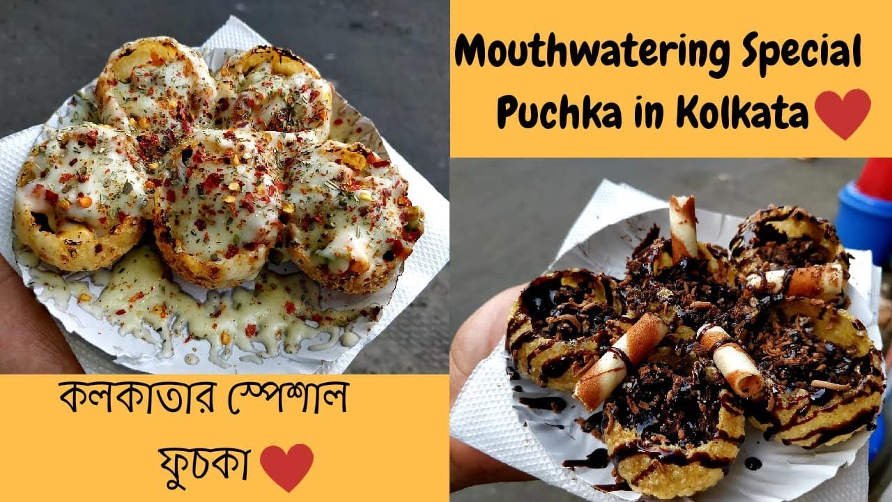 Kolkata Special Puchka ❤️ Chocolate Puchka | Cheese Pizza Puchka and more | Kolkata Street Food |