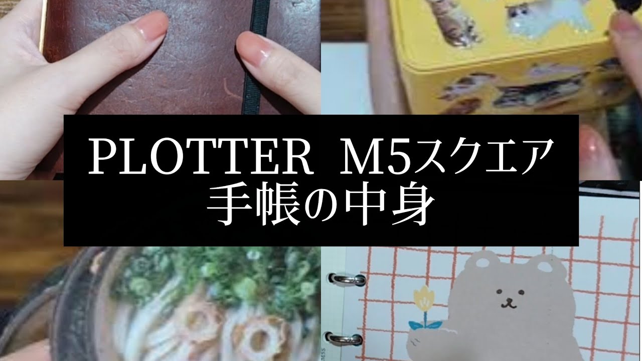PLOTTER M5スクエア　持ち歩き手帳の中身