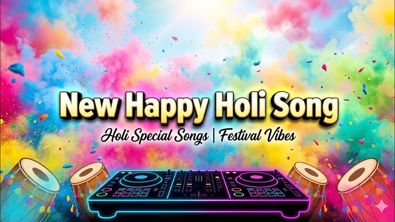 HAPPY HOLI 2026 🌈 | Latest Holi Song 2026 | DJ Holi Party Song