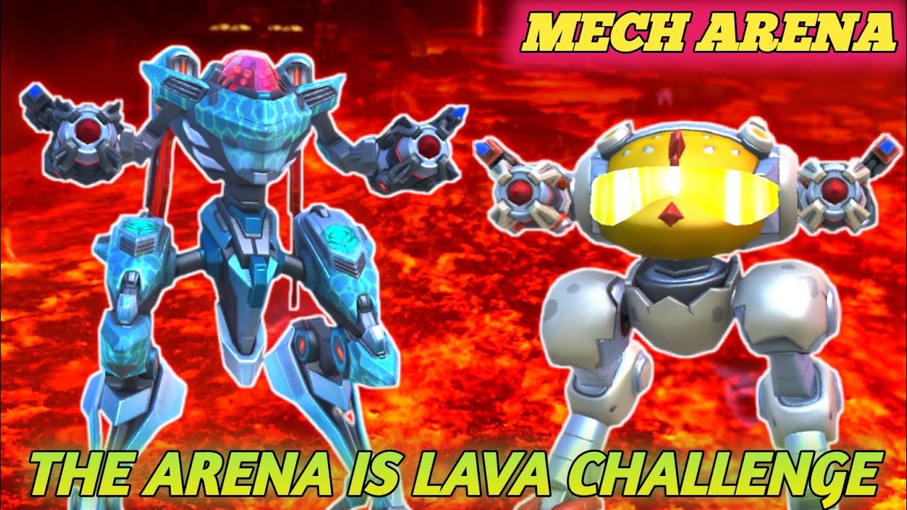 The Arena Is Lava Challenge With Lacewing and Lancer - Mech Arena