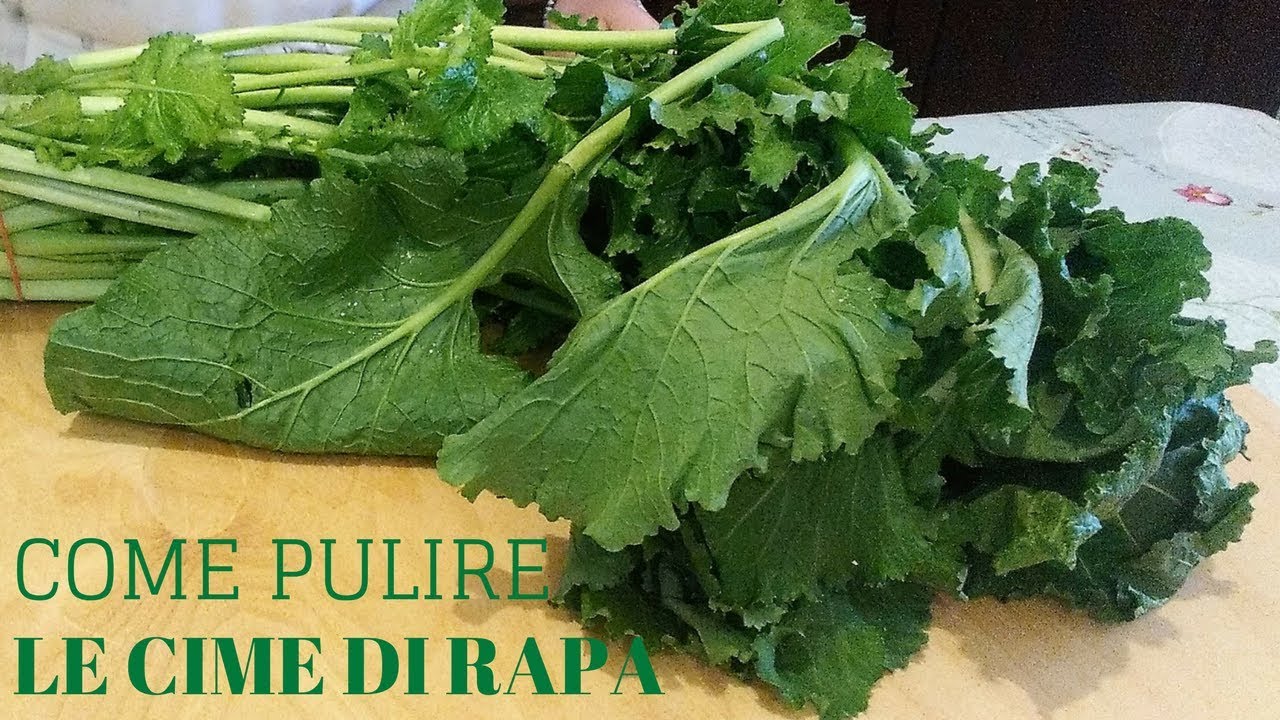 COME PULISCO LE CIME DI RAPA