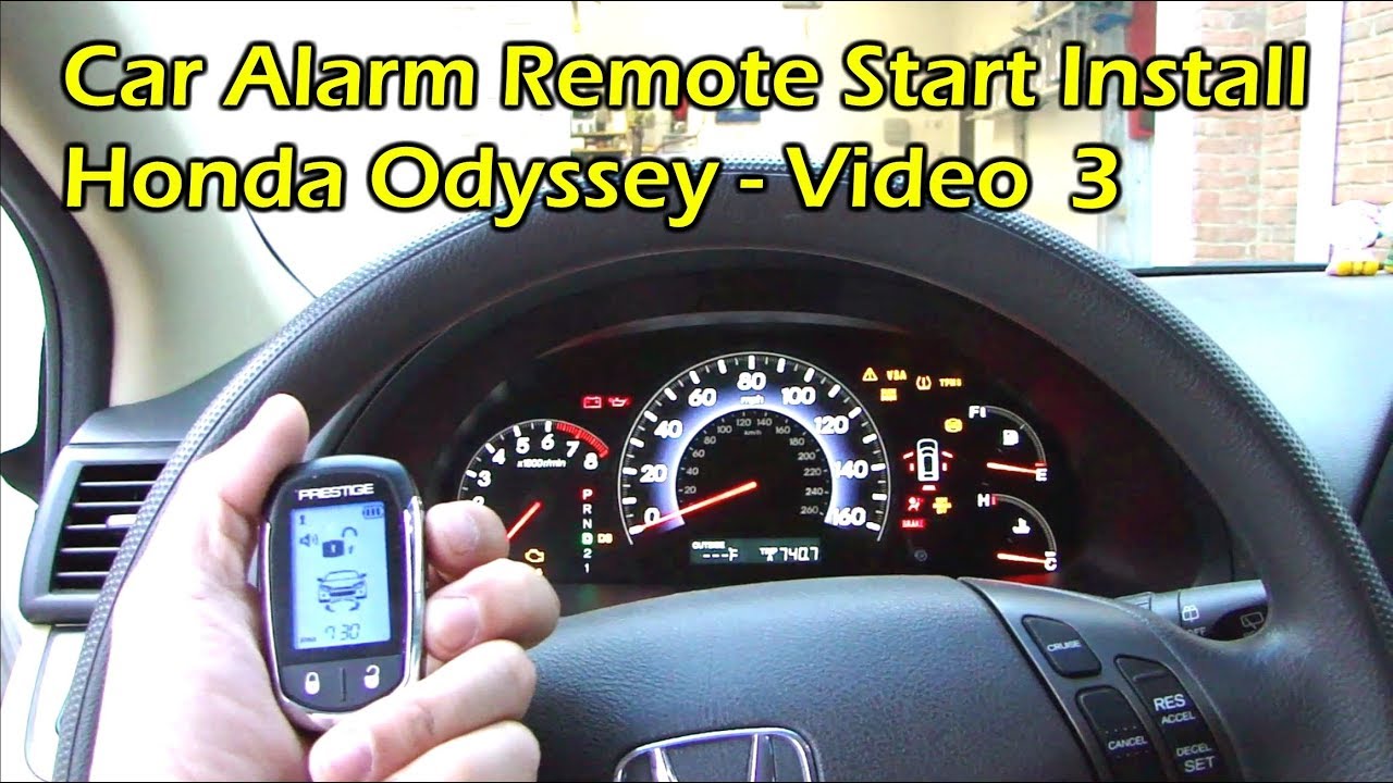 Install Car Alarm Remote Start - Bypass Module - Honda Odyssey (Video 3)