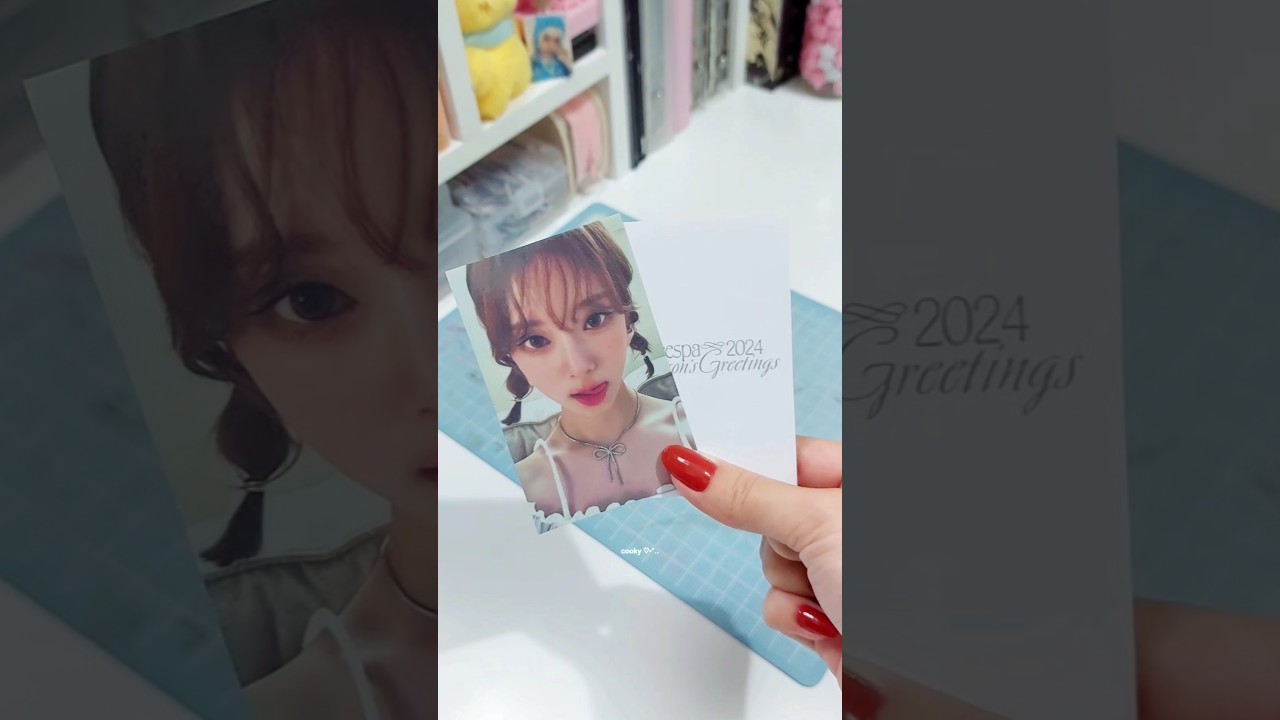 💕&bull;&deg;.. Um dos photocards mais fofinhos da Winter ♡ #kpopdiy #aespa #photocards