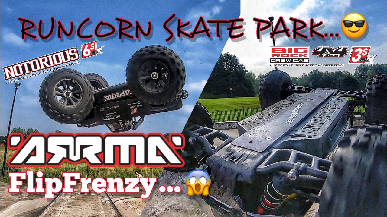 BASH BROS CONCRETE CHAOS..😎 Arrma BigRock3s Stole The Show Notorious6s Blows Rear Tyres EPICNESS…😱