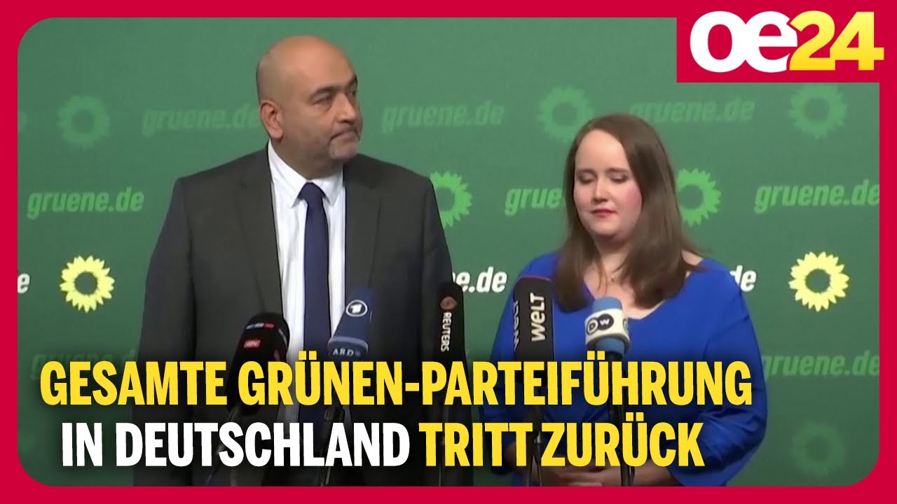 Gesamte Gr&uuml;nen-Parteif&uuml;hrung in Deutschland tritt zur&uuml;ck