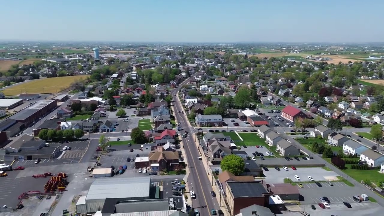 A shot of New Holland, Pennsylvania.