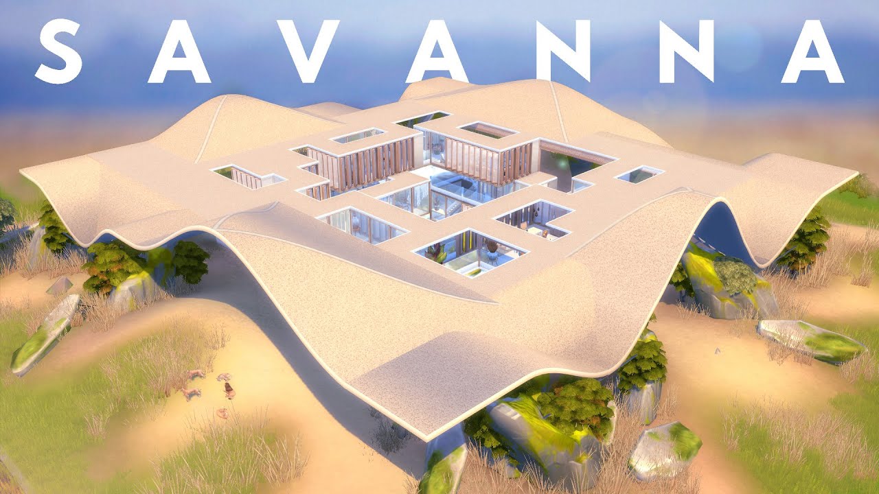 ULTRA MODERN SAVANNA DREAM HOUSE | The Sims 4 Speed Build | NOCC