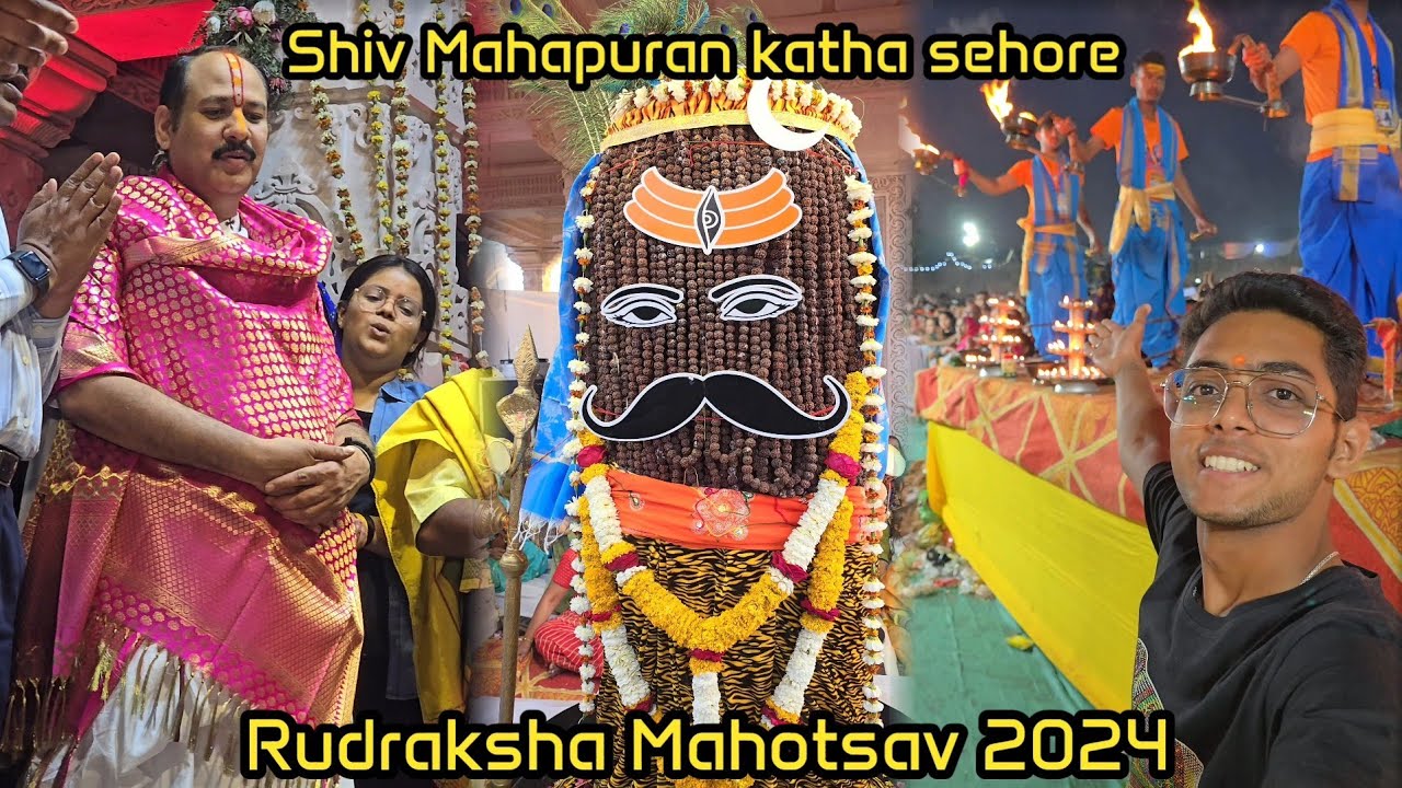 Shiv Mahapuran katha kubereshwar dham la aashya prakare hote aarti 😍