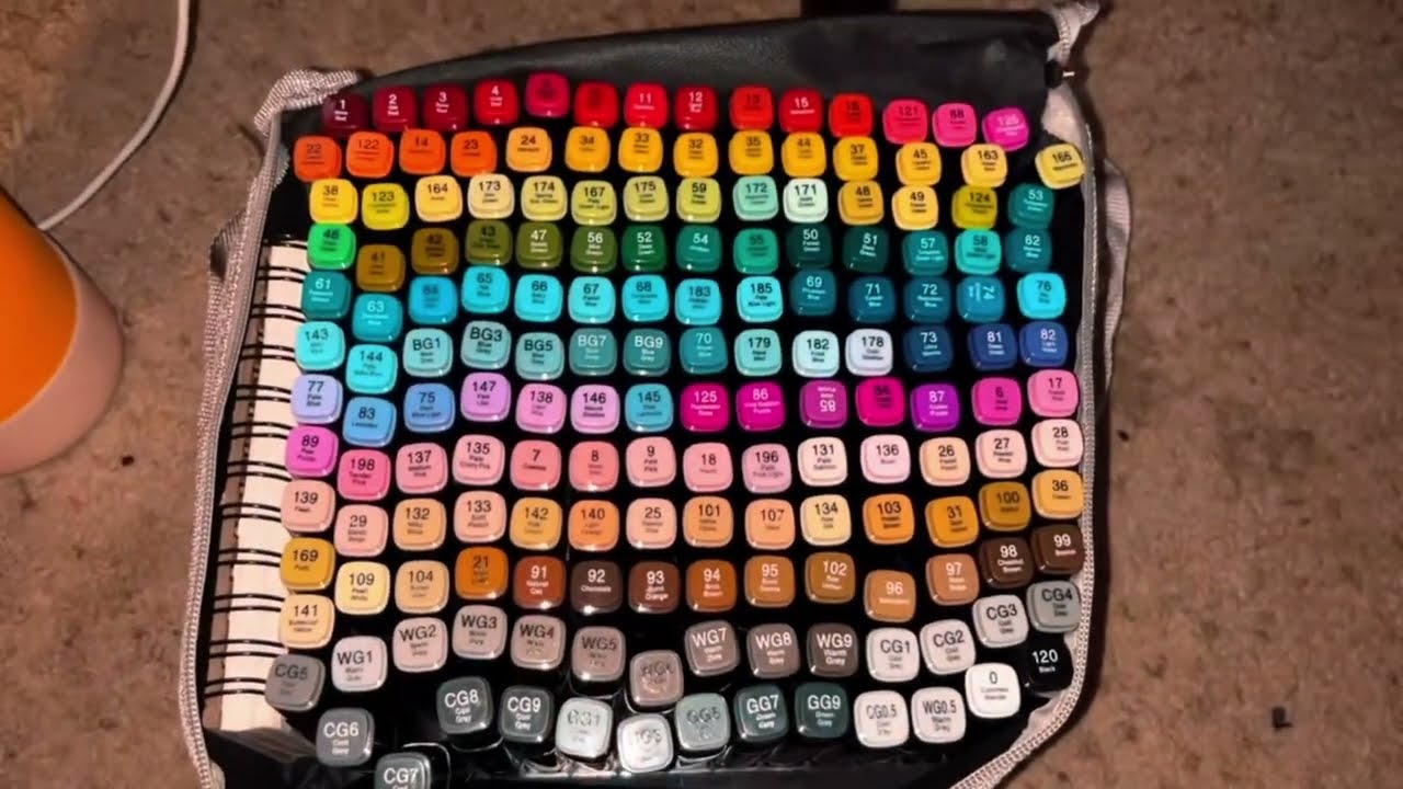 ASMR MARKER ORGANIZING! | Art Supply restock