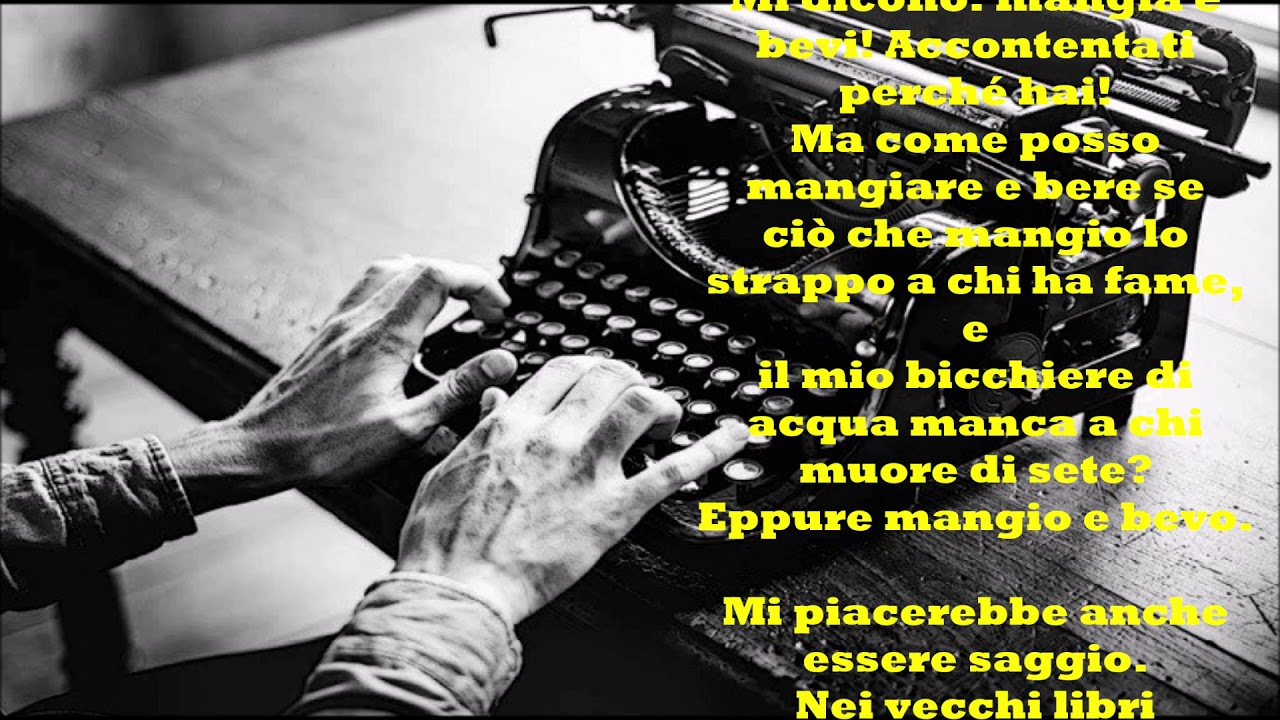 Bertolt Brecht: A QUELLI NATI DOPO DI NOI - Le videopoesie di Gianni Caputo