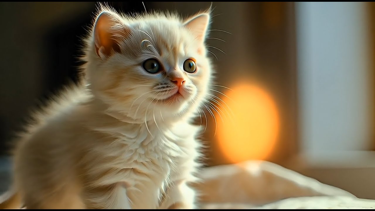 A Tiny Adorable Kitten Exploring a Cozy Apartment | A Heartwarming Journey
