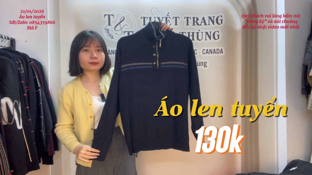 21/01/2026 SALE ÁO LEN TUYỂN ĐỒNG GIÁ 130K/MIỄN SHIP TỪ 2 ÁO/ 0854379866