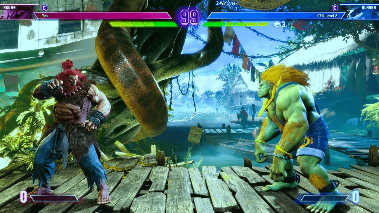 Akuma vs Blanka  (Hardest) Street Fighter 6.| Epic Battle