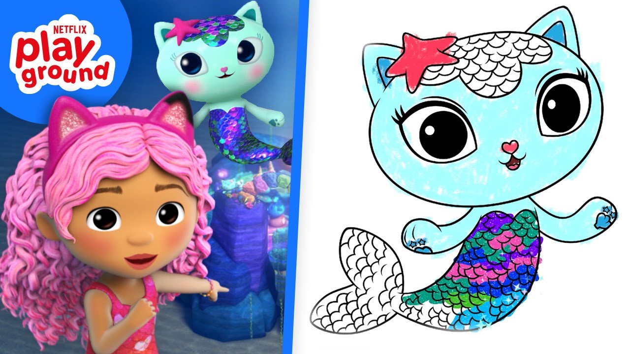 Let&rsquo;s Color with Gabby&rsquo;s Dollhouse! Watch & Play | Netflix Playground