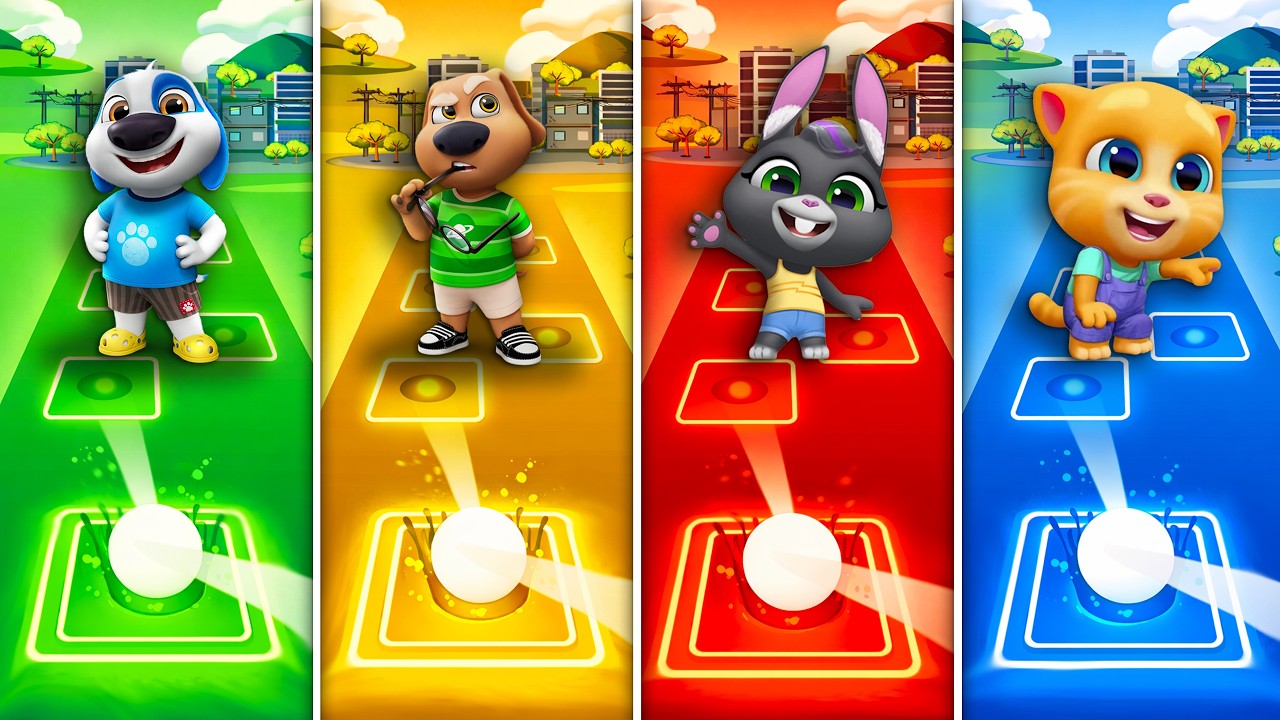 Talking Tom & Friends 🎶 Tiles Hop EDM Rush