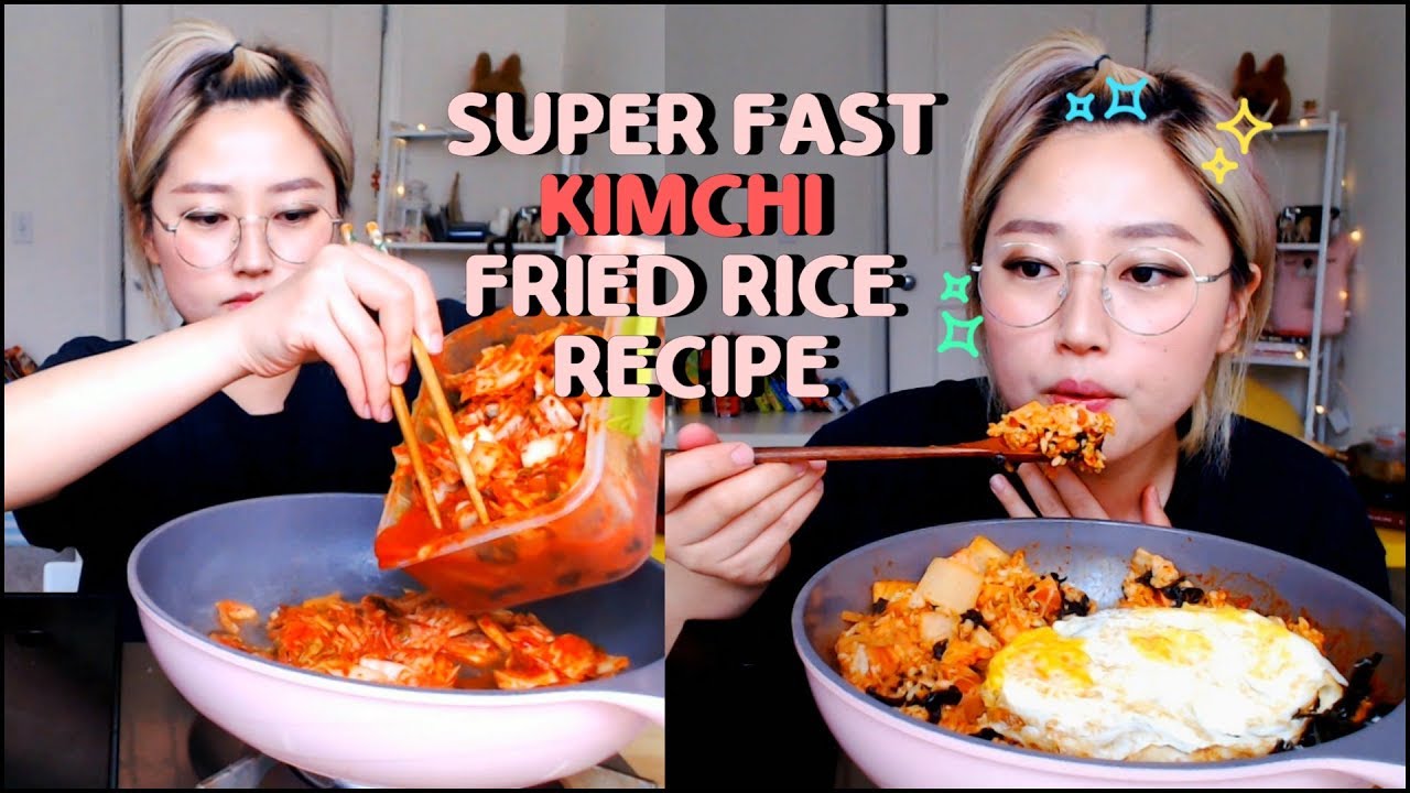 Ham Kimchi Fried Rice Cooking Mukbang | KEEMI★
