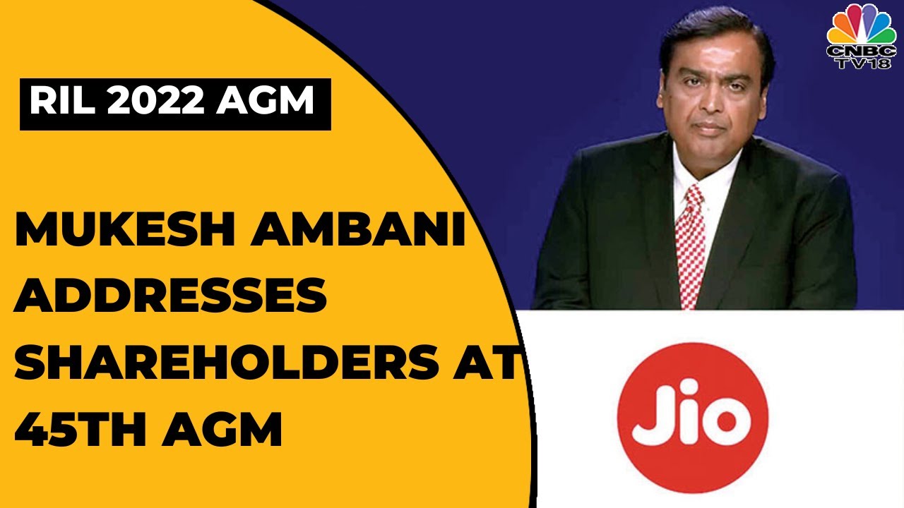 RIL Chairman and MD Mukesh Ambani Addresses Shareholders At 45th AGM | CNBC-TV18
