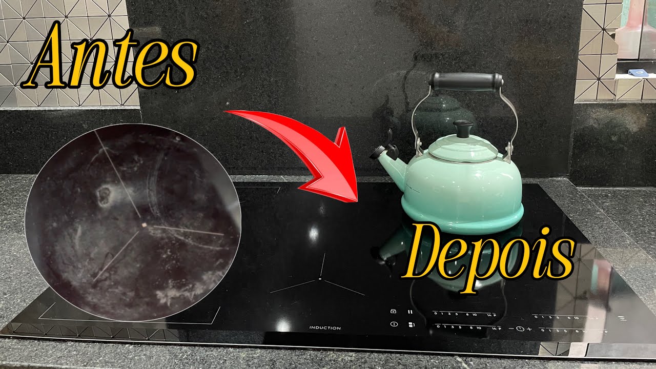 Como tirar manchas do fogão de indução.