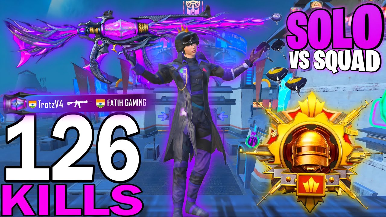 126 KILLS!🔥 IN 4 MATCHES FASTEST GAMEPLAY With JOKER SET😍SAMSUNG,A7,A8,J2,J3,J4,J5,J6,J7,XS