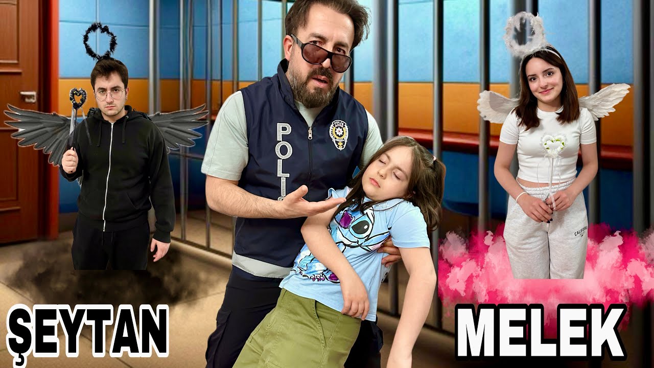 ZEYNEP VE HİRANUR POLİS DOKTOR MELEK ŞEYTANA KARŞI 2 İYİ VE KÖTÜ HAYATIMI YÖNETİYOR