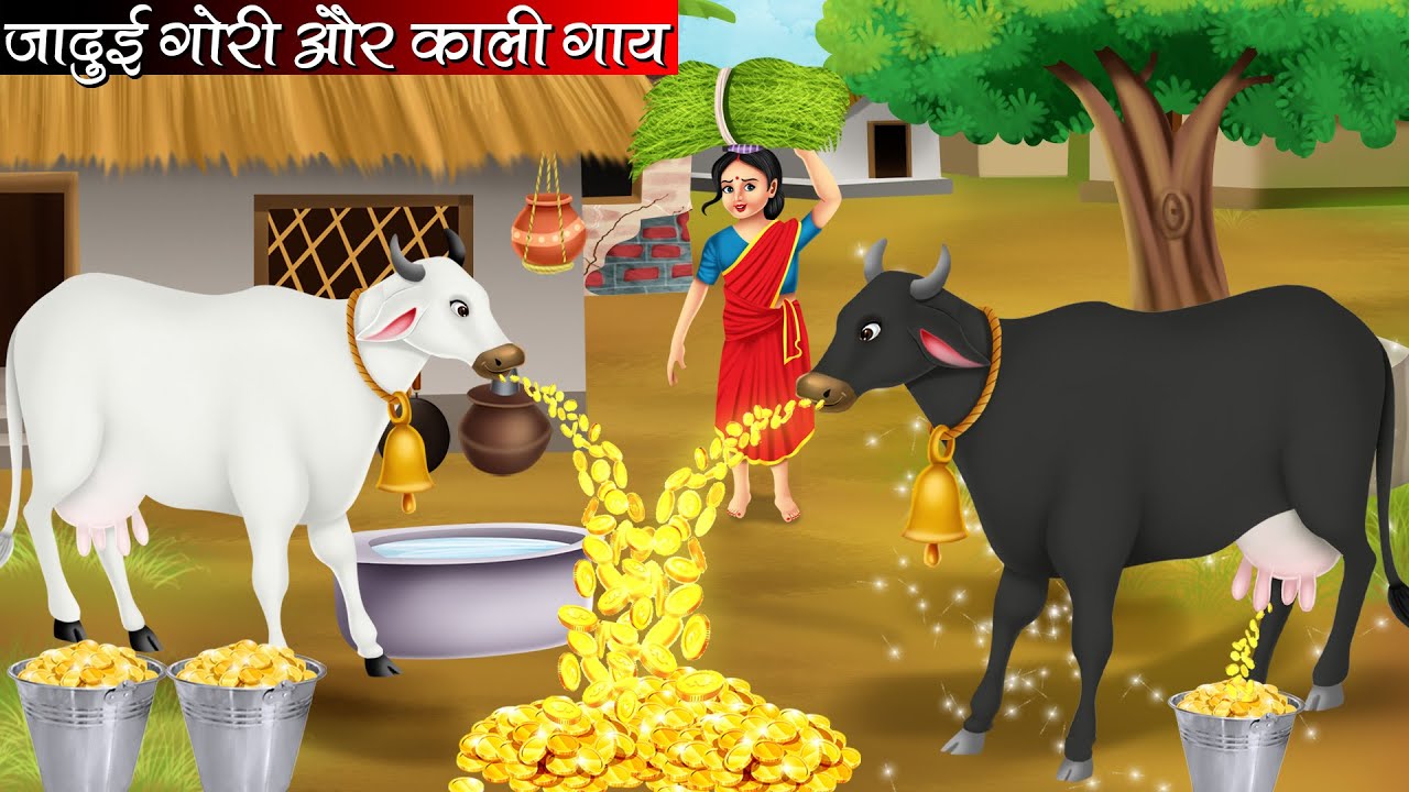 जादुई गोरी और काली गाय | Jadui Gori Or Kali Gaay | Hindi kahaniya | Moral stories | kahaniya | fairy