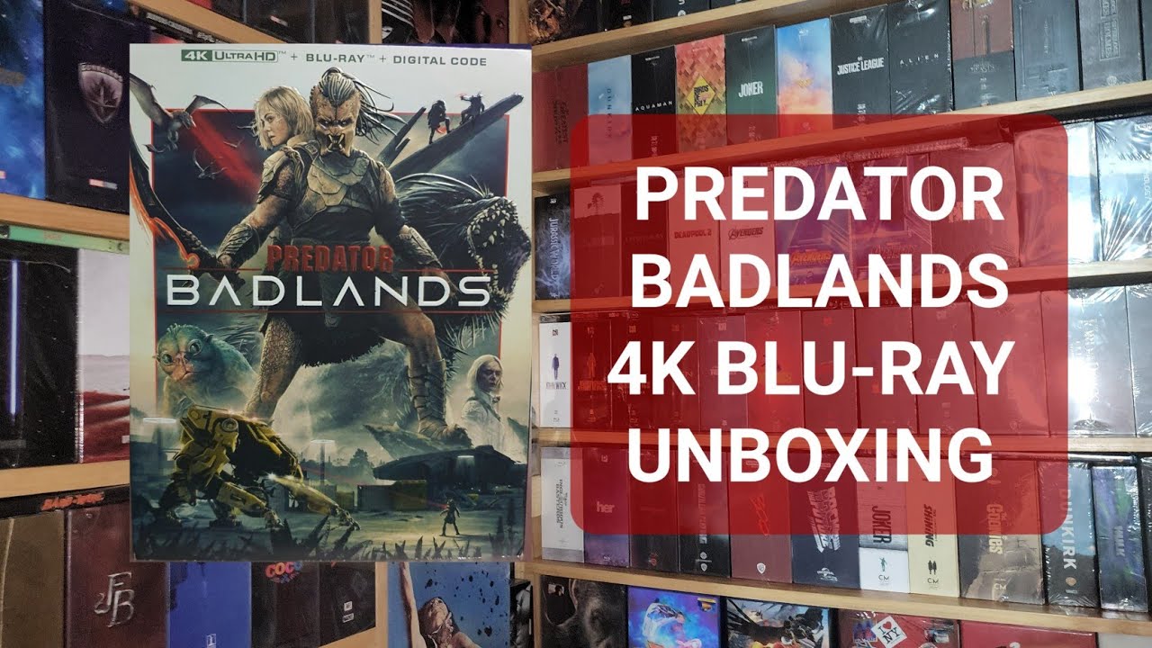 PREDATOR BADLANDS 4K ULTRA HD BLU-RAY UNBOXING + MENU 