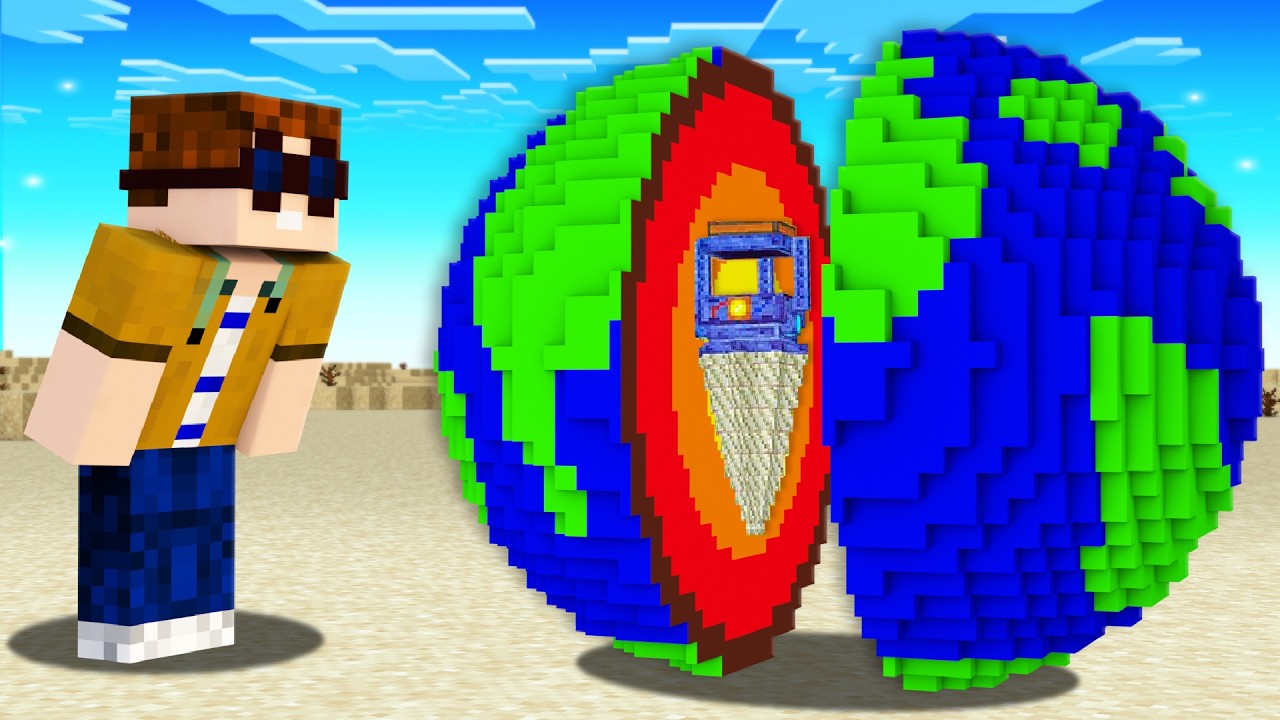 Ich GRABE EINE MINE zur ANDEREN SEITE DER MINECRFT WELT!