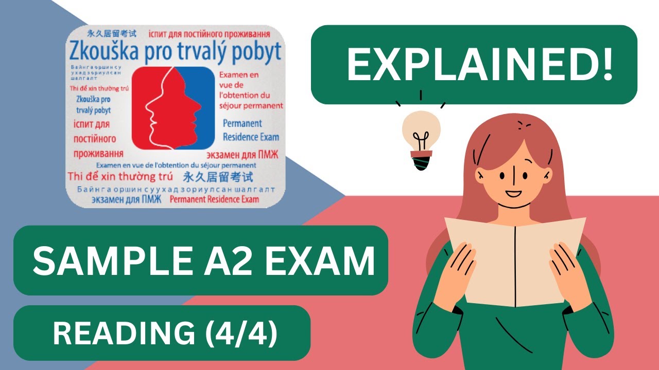 Czech A2 exam | Part 1 reading (4/4)
