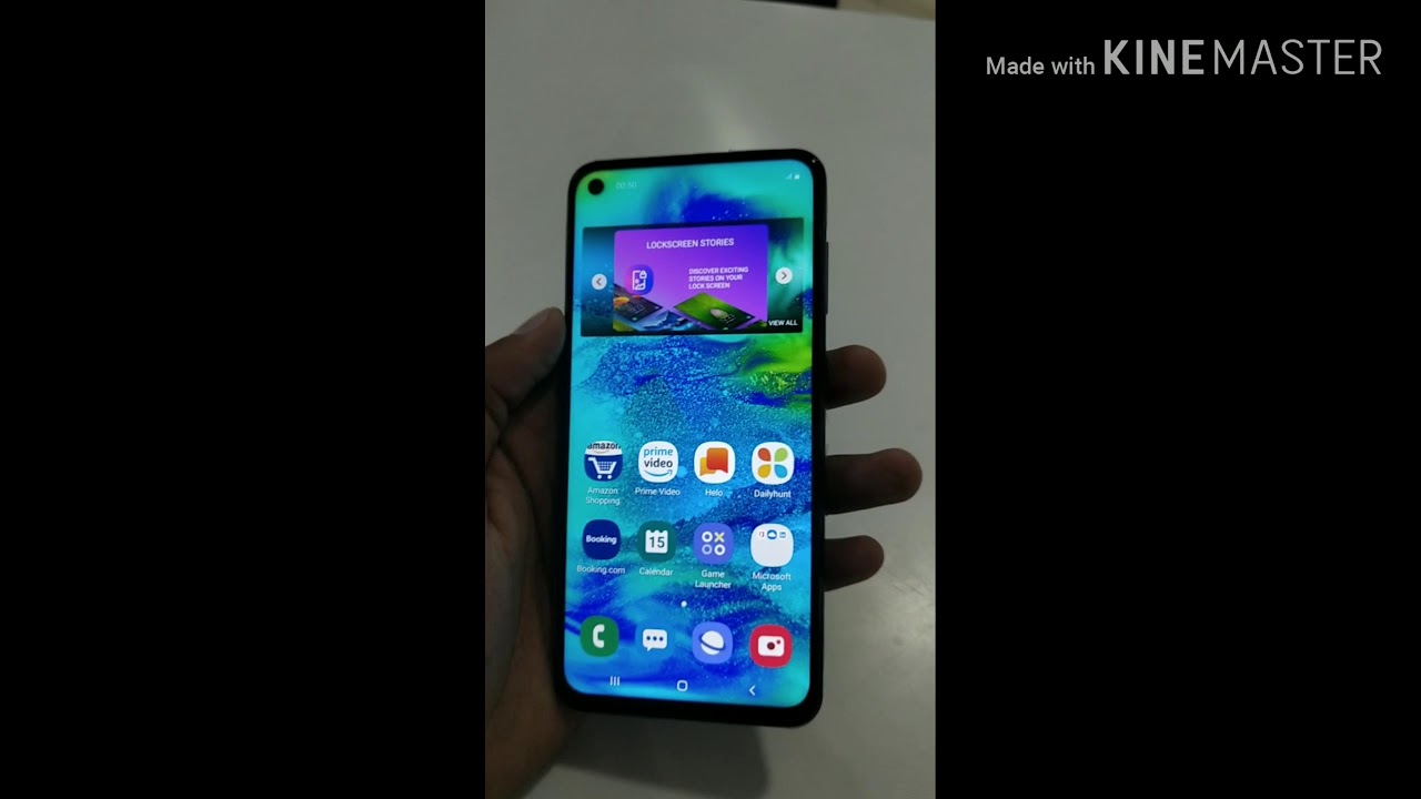 SAMSUNG M40 infinity 'O' camera