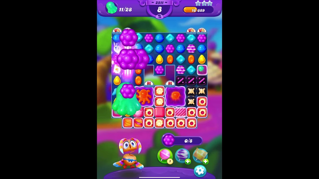 Hard level 2511, ⭐️⭐️ ranked No.5 #candycrushfriends #games