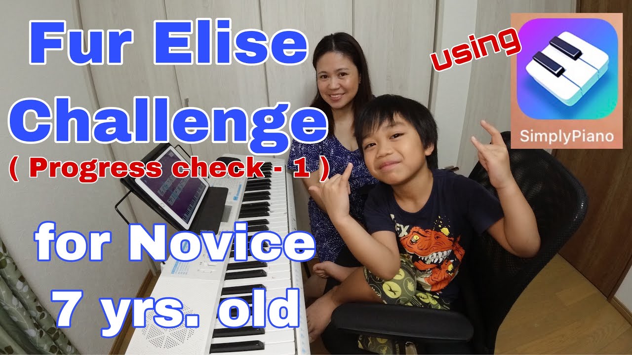 Fur Elise Challenge for Novice Mico the Explorer -Progress check. Learn piano fast with Simply Piano