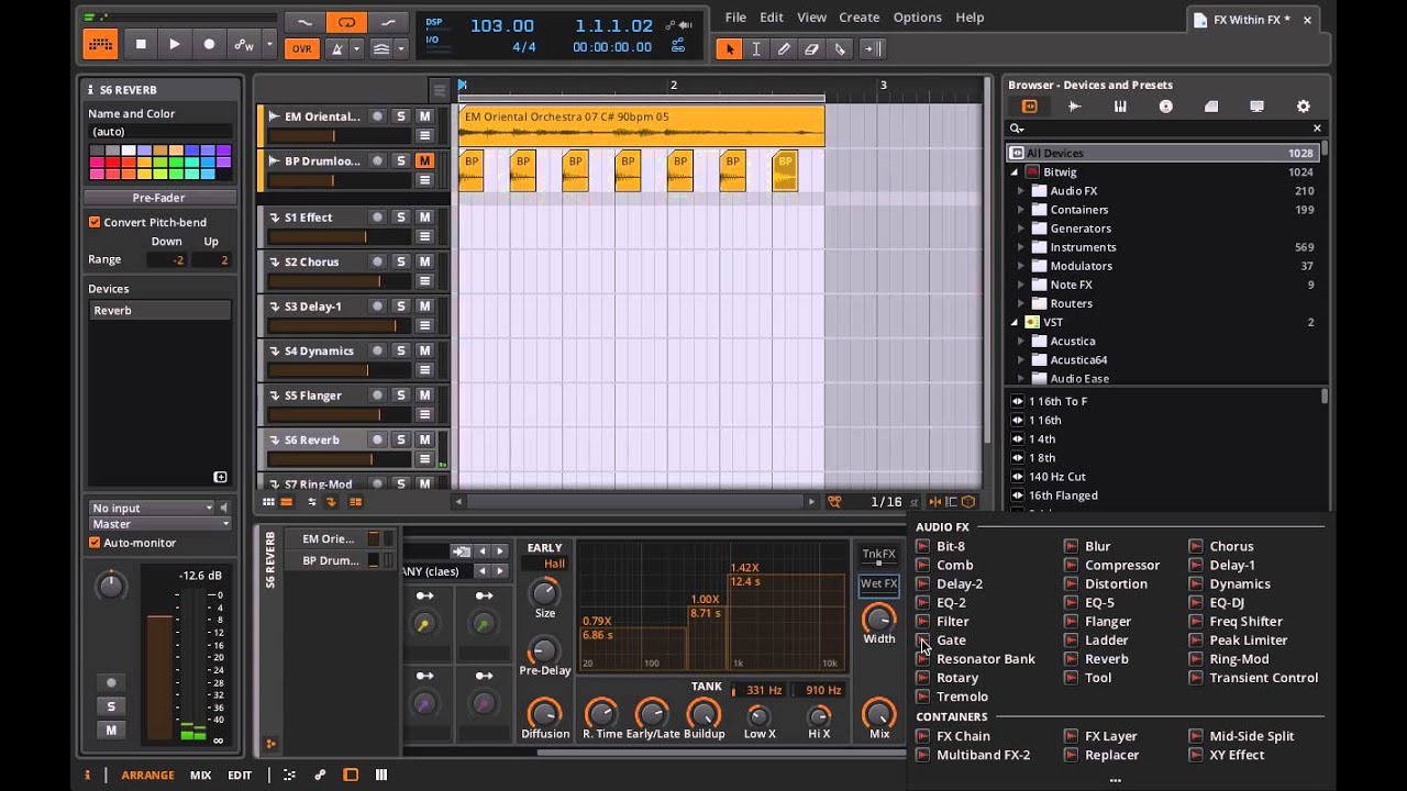 Bitwig Studio & Music Production Course - 4.12 - FX within FX