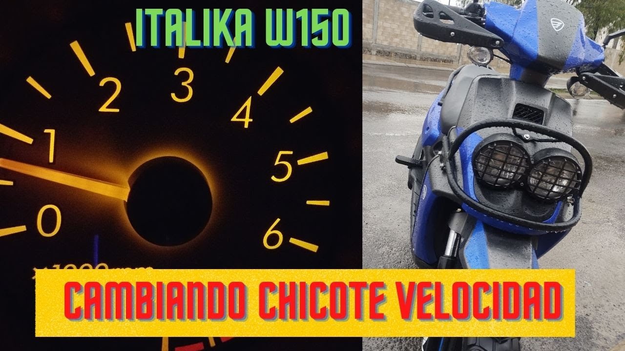 Cambiando chicote de Velocidad (w150) | El Sal
