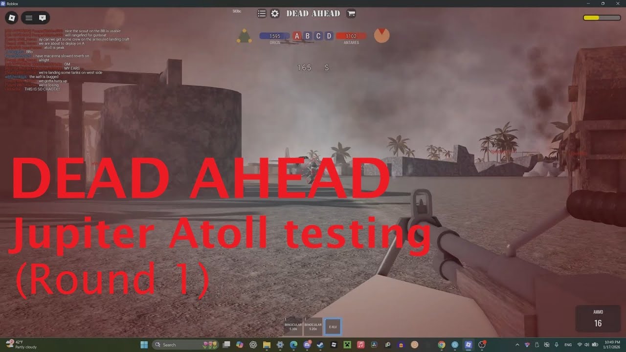 Roblox DEAD AHEAD - Jupiter Atoll testing (Round 1)