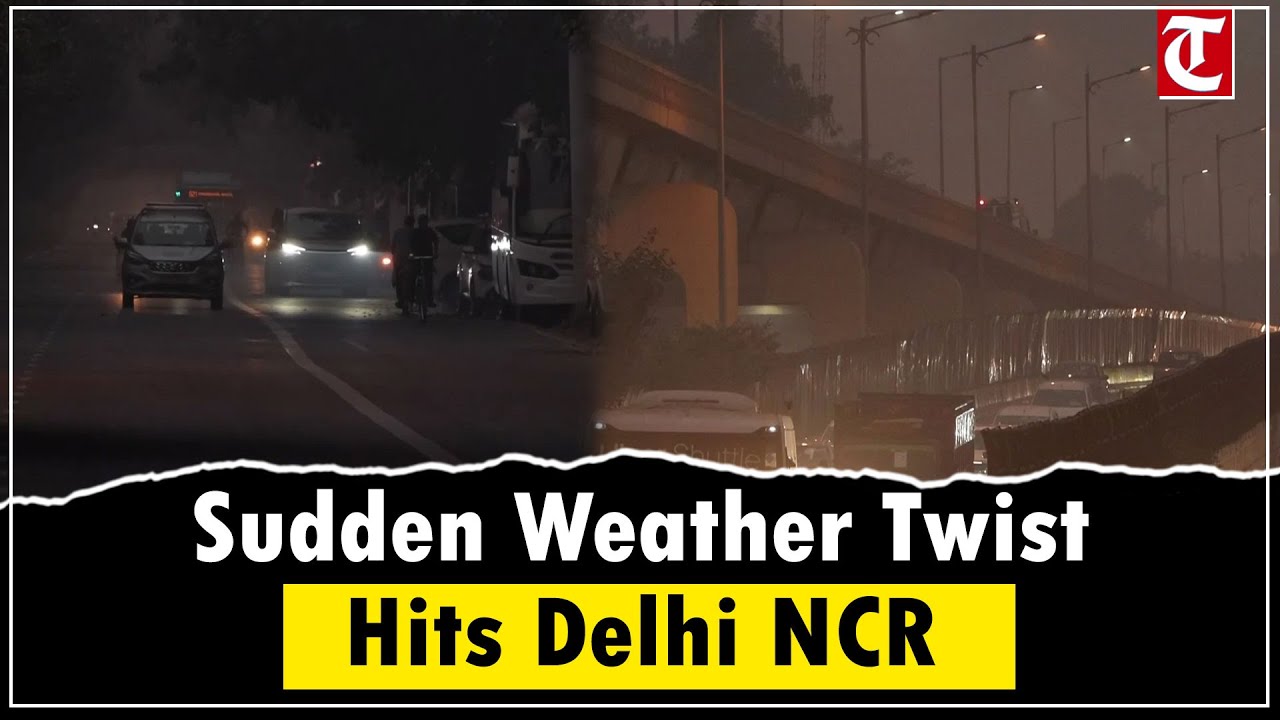 Sudden Weather Change in Delhi-NCR | Dramatic Skies Over Kartavya Path & Somnath Marg