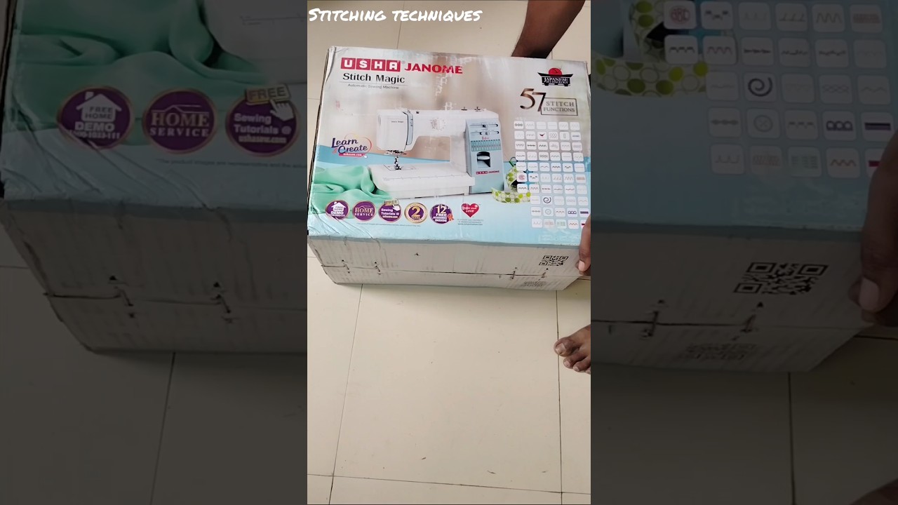 Usha janome stitch magic unboxing 😍| Sewing machine|#sewingtutorial #sewingmachine #sewingmaterials