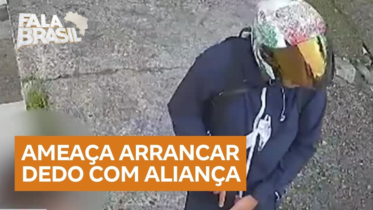 ‘Tira a aliança se não vou arrancar seu dedo’, diz criminoso durante assalto