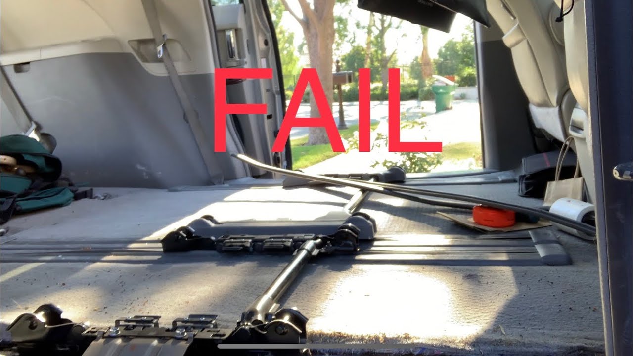 Removing Second Row Seat Tracks On Sienna, FAIL!!!