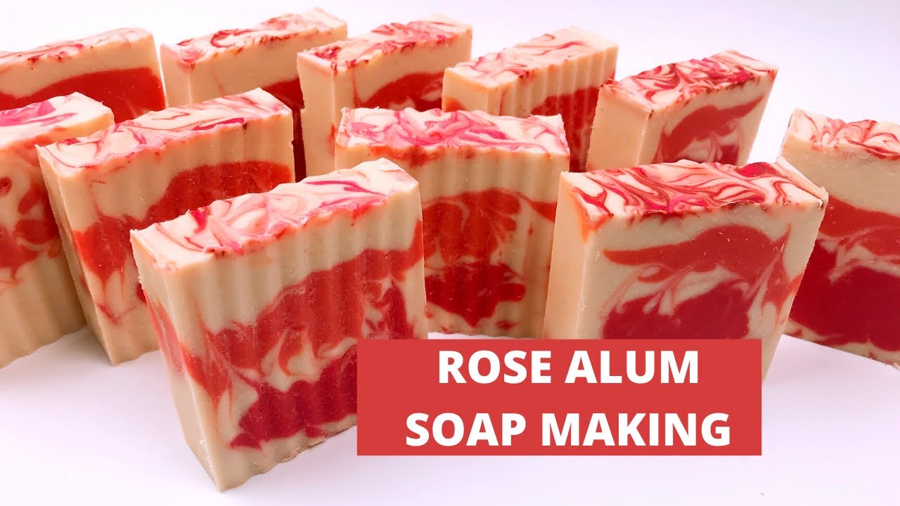 Rose Alum Soap Making - Cold Process