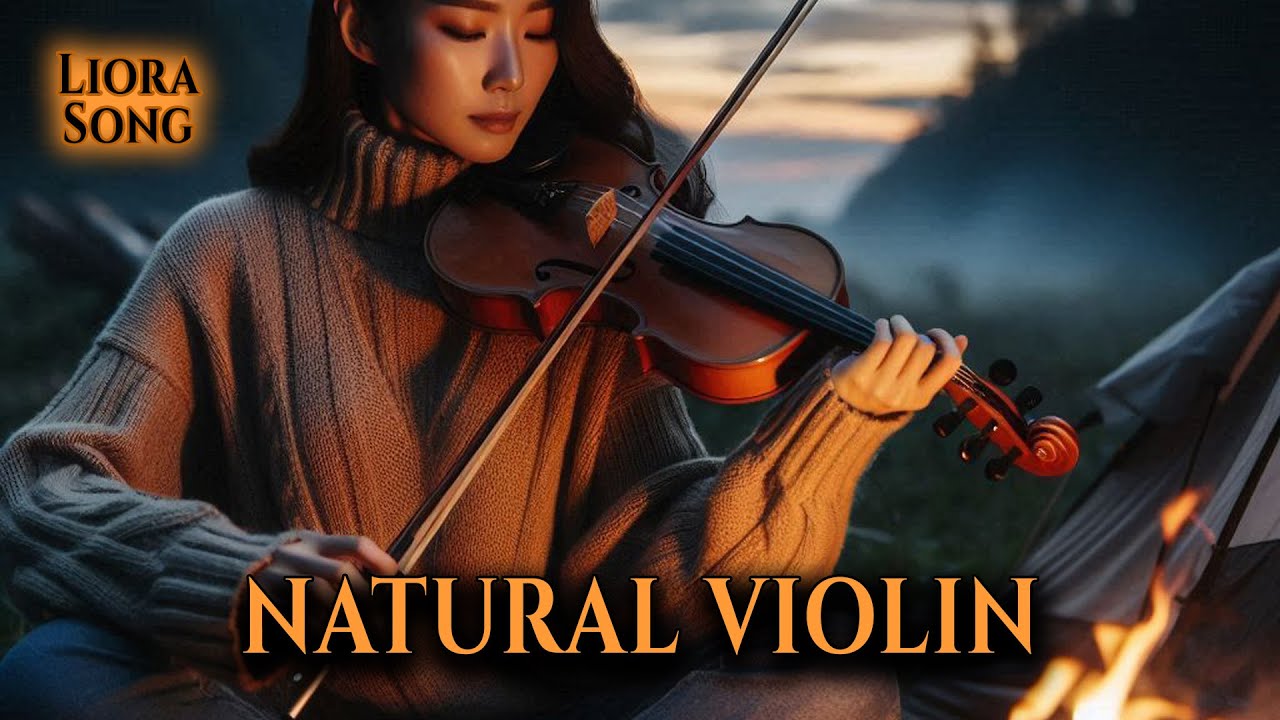 Soulful Solo Violin Melodies for Relaxation in a Serene Natural Landscape