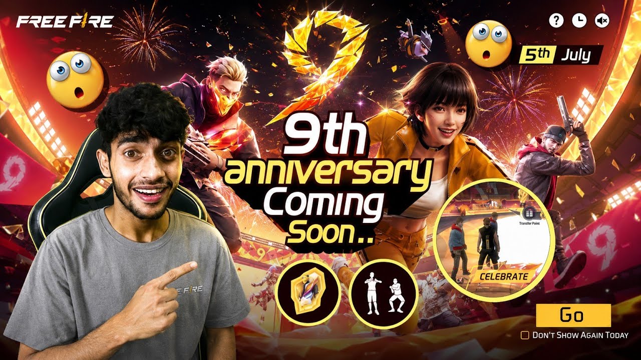 9TH ANNIVERSARY TEASER 🤯 Free Fire Max