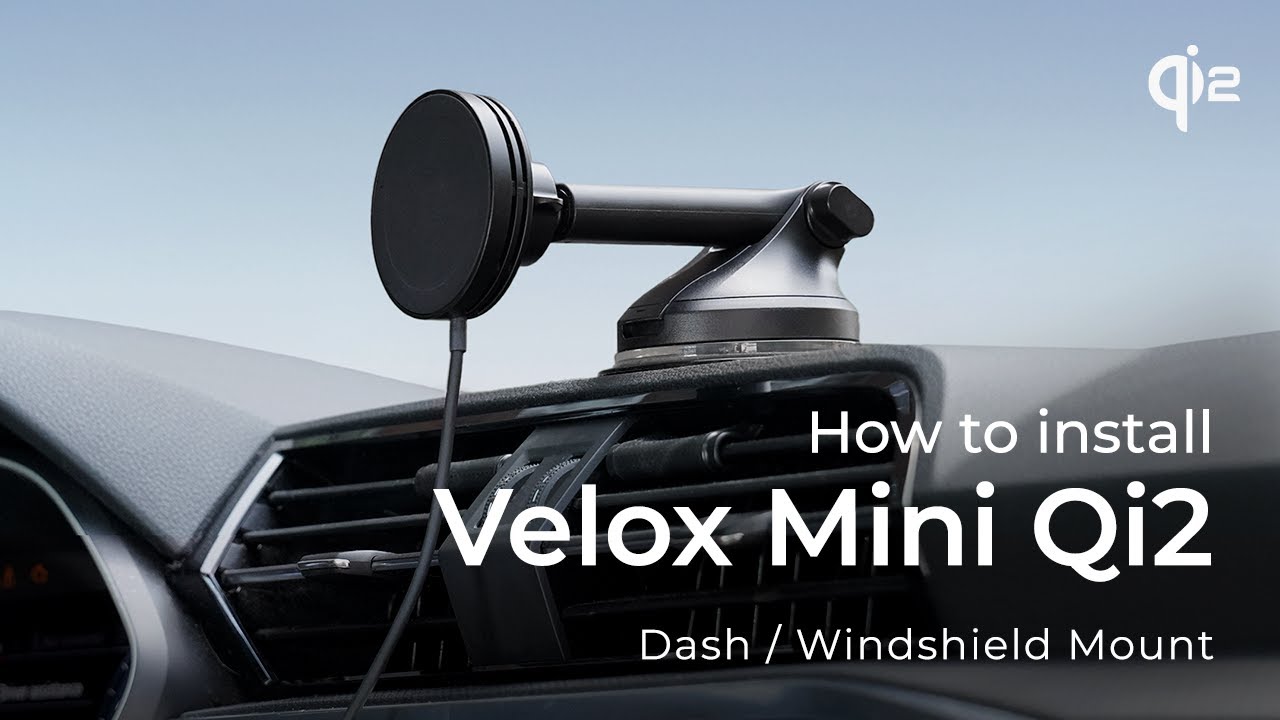 New Velox Mini Qi2 Wireless Dash & Windshield Mount: Made for the Future of Wireless Charging
