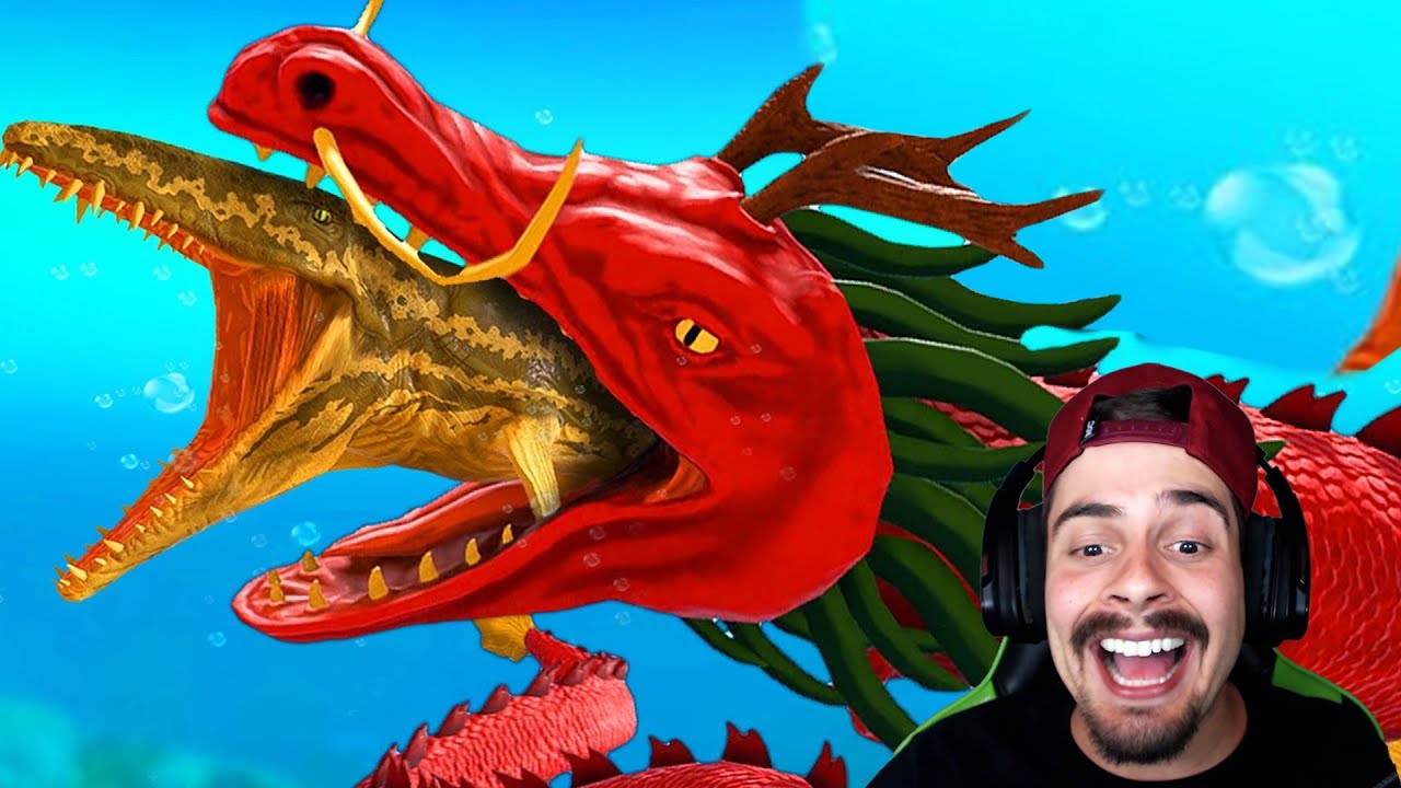 DRAGÃO MARINHO VERMELHO GIGANTE DE 100 METROS - Feed and Grow Fish